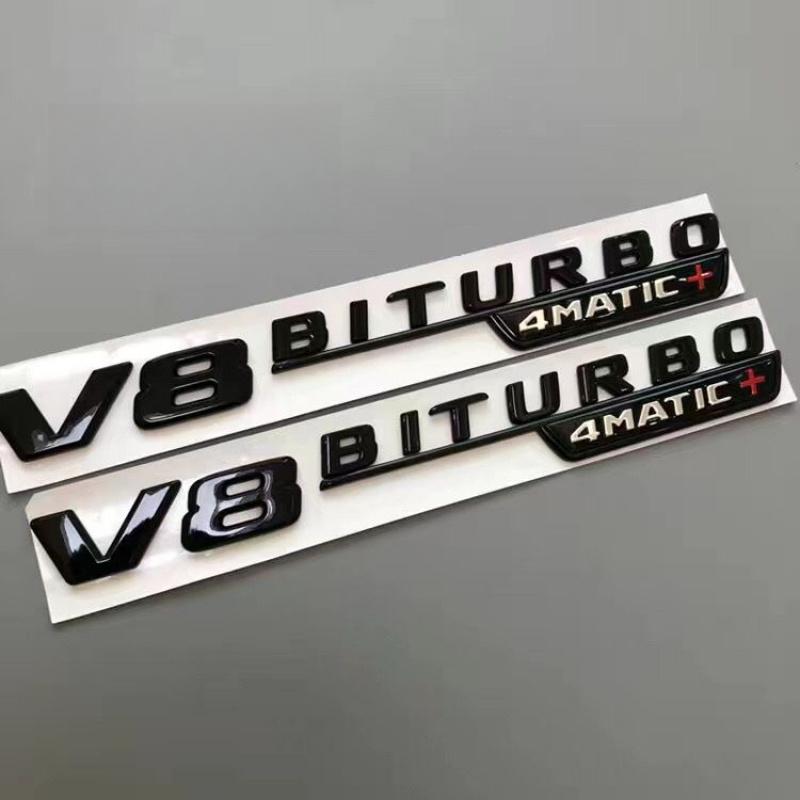 FUP1 Emblema Laterale Parafango Auto V8 Biturbo 4matic Logo Per Mercedes C63S W205 E63S W213 S63 W222 GLC63S X253 GLE63S W167 Accessori AMG
