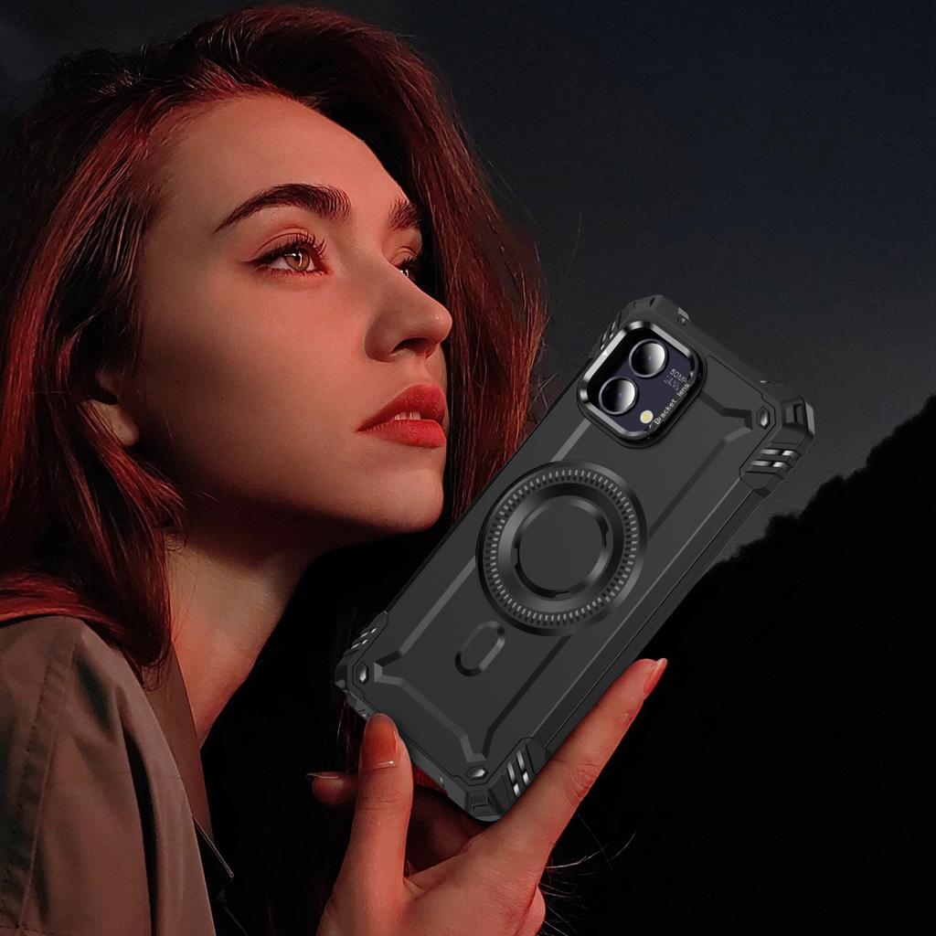 Metal Camera Kickstand Wireless Charging Tough Armor Phone Case for Motorola Moto G 5G 2024 2023 G Play 2024 5G G Stylus