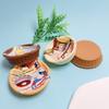 Doll House Miniature Basket Accessories Figures 100Pcs 48MM Round Mini Woven Basket 3D Model for Fairy Garden Landscape Decor