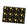 5Pcs Christmas Wrapping Paper Gold Foil Gift Wrap with Holiday Tree Designs Flower Bouquet Packing Paper for DIY Present Packaging