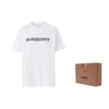 Burberry Logo Print Cotton Oversized T-shirt Women's White 80526511