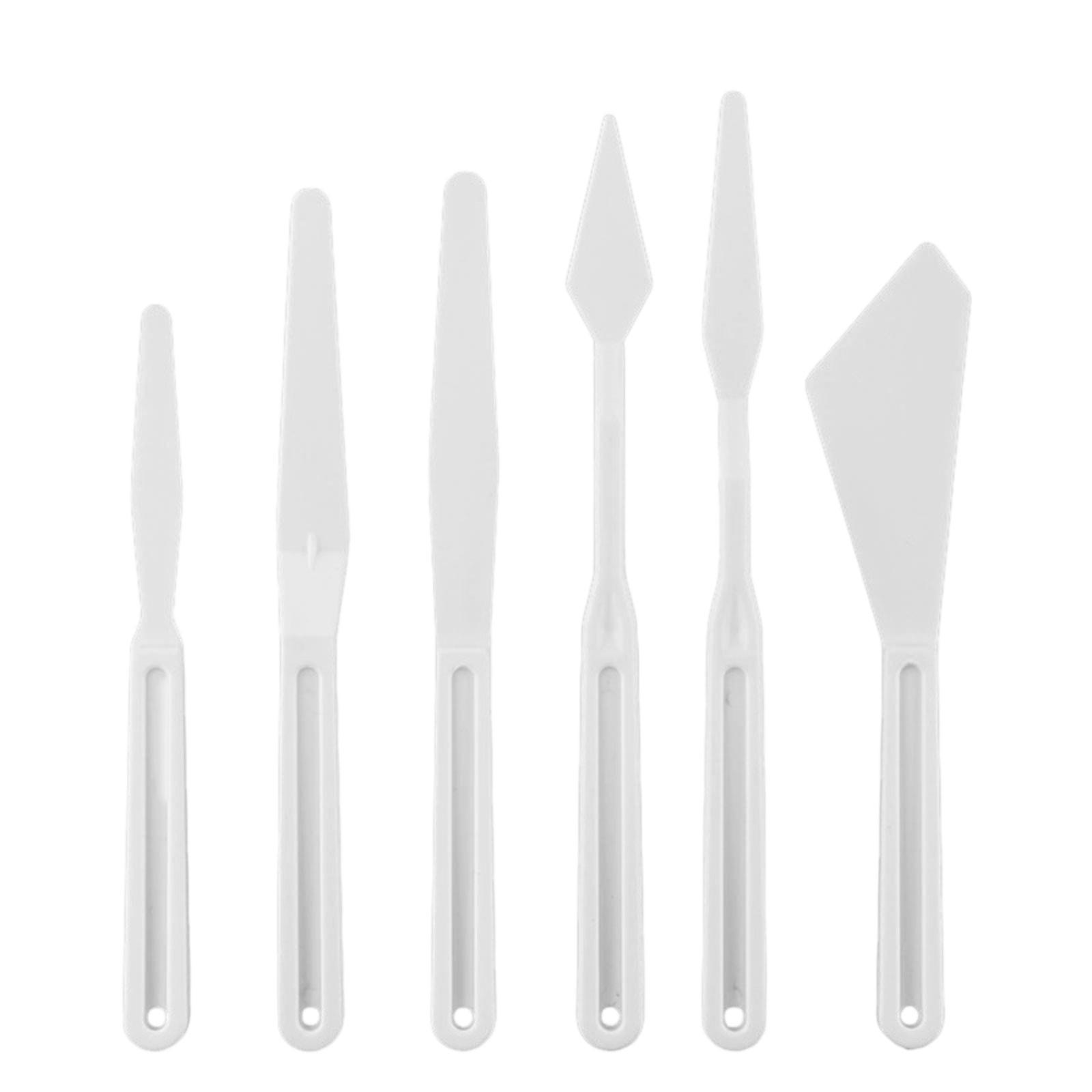 

Набор мастихинов с прямым лезвием из 6 штук для обучения масляной живописи и гуаши, универсальное безопасное качество для студентов One Size