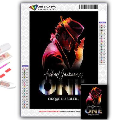 Popular 5D Diy Cross Stitch World Superstar Michael Jackson  Painting Full Drill Cross-Stitch Crafts Kit Wall Sticker Home Decor