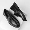Korean Men'S Leather Shoes Business Formal Shoes Versatile School Shoes JZ-6601