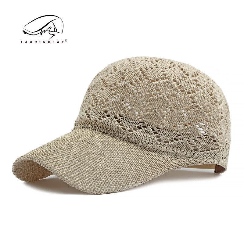 Women's Knitted Sunscreen and Sunshade Baseball Hat Breathable Casual Duck Tongue Hat