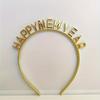 Happy New Year Headbands Letter New Year Eve Hair Hoop Party Headwear for Women, New Year Celebration Photo Prop Festival Decor