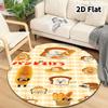 Bread Thief Round Area Rug Carpet Rug For Living Room Bedroom Sofa Playroom Decor Nonslip Floor Mat