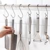 1pc Stainless Steel S-Shape Hooks Kitchen Hanging Metal Storage Hook Multi-Function Clothes Bags Hanging Hook Home Accessories