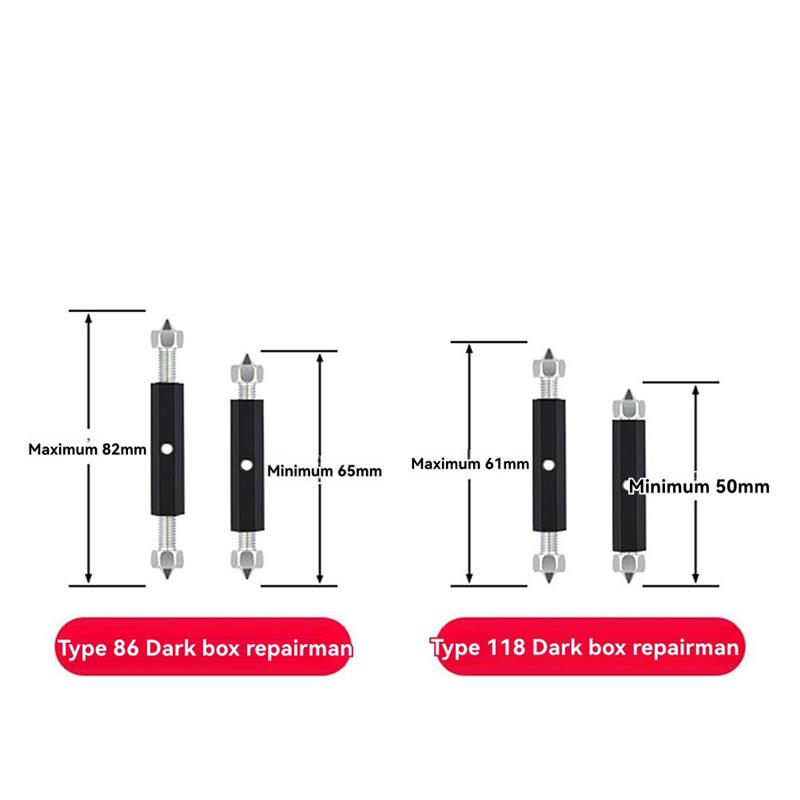 B97A-Manganese Steel Switch Socket Concealed Box Repairer Cassette Repair Unit 10PCS Electrical Case With Wrench