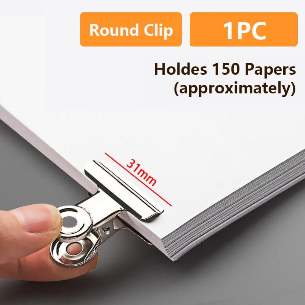 Universelle Runde Klemme Metall Büroklammer Einfacher Ticketordner Studenten