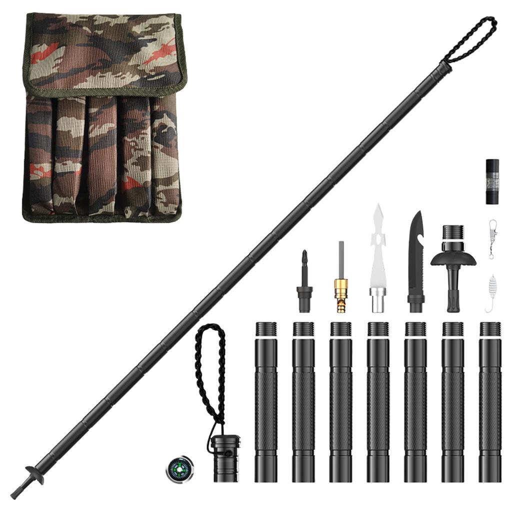 Hiking Trekking Pole Walking Stick Hiking Staff & Trekking Pole - Lightweight Aluminum Gear For Outdoor Adventures, Camping, Hunting 5ml