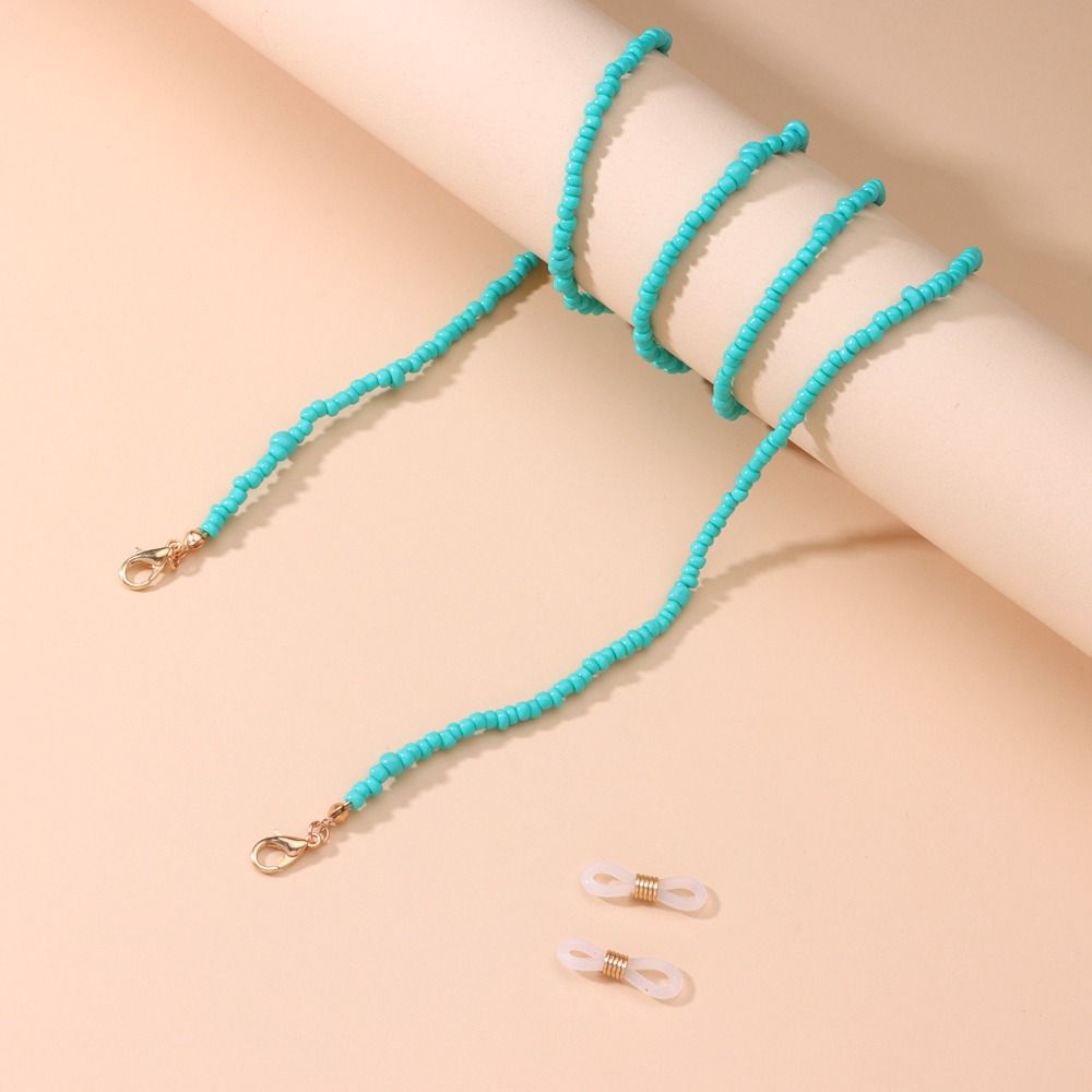 Colorful Colorful Bead Glasses Chain Metal Chain Eyeglass Lanyard  Sunglasses Decoration