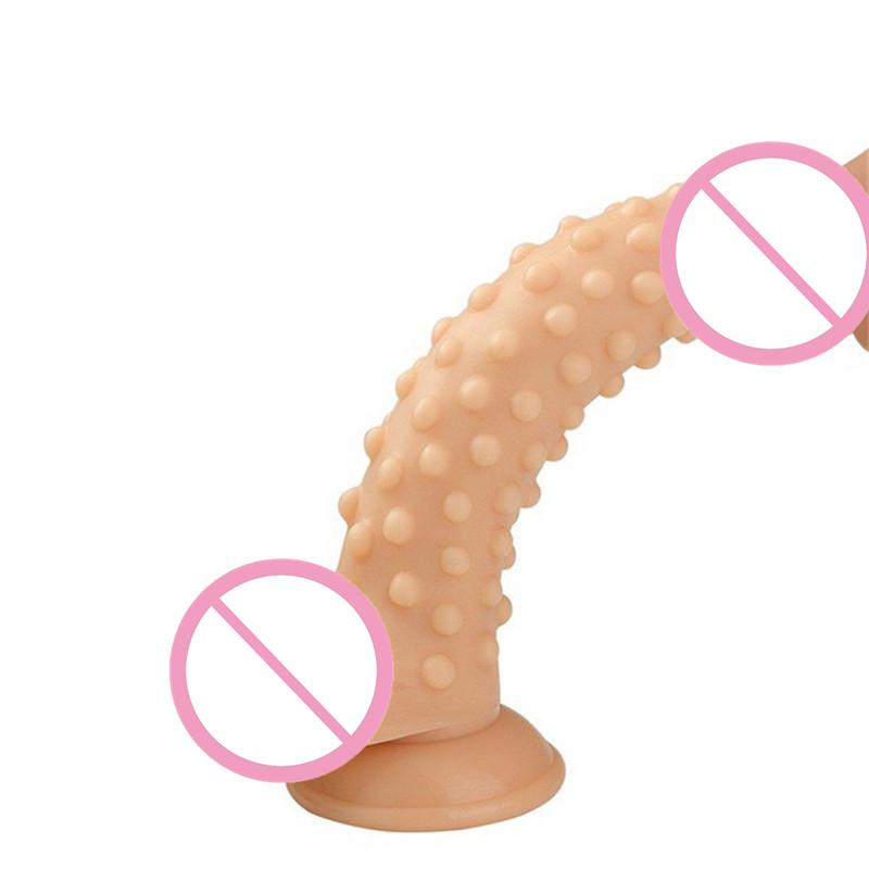 Sexy Prickly Gode Dildo Sex Toy Faux Penis Soft Dildo With Bump Thorn Suction Cup Anal Sex Women Couples Masturbators 2#