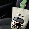 Portable Cylinder Bags Cartoon Printed Lunch Pouch Fashion Tote Bag