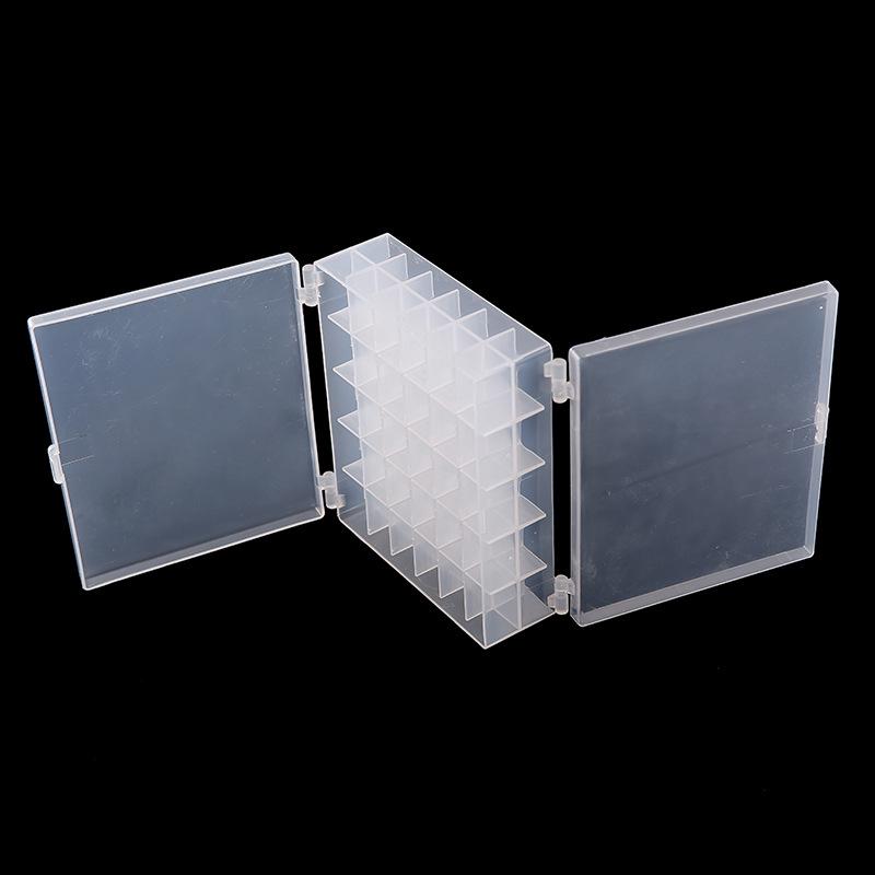 60-Compartment Transparent Bobbin Storage Box for Home Sewing Machines