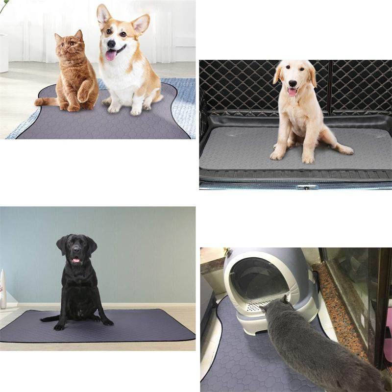 Wiederverwendbare Haustier-Pipi-Unterlage Maschinenwaschbar Rutschfest & Saugfähig Töpfchentrainingsmatte