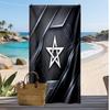 Morocco Football Print Beach Towel Quick Dry Super Absorbent Soft Bath Towel for Swimming Beach Travel Fan Souvenir Gift
