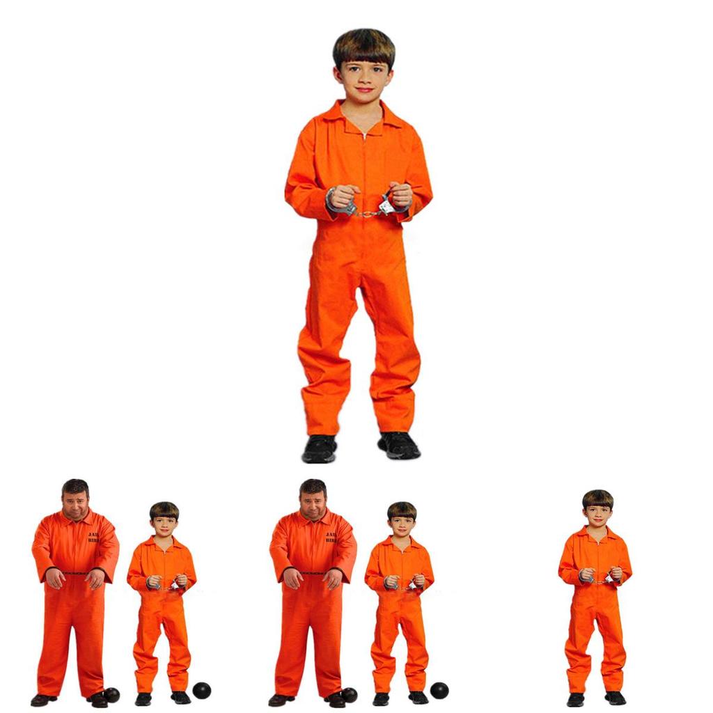 Luxuriöser Herren Gefangenenoverall Orange Overall Kostüm Für Junggesellenabschiede