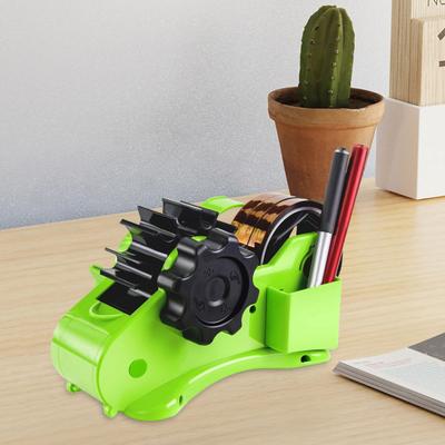 Multi-Function Tape Dispenser with Automatic Roller Cutter Adjustable Length Setting Cutting Divider Channel for Gift Wrapping Office Desktop Adhesive