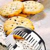 12pcs Stainless Steel Cookie , Biscuit Cutter Set , Fluted Edge, Assorted Sizes for Perfect Pastries, Donuts