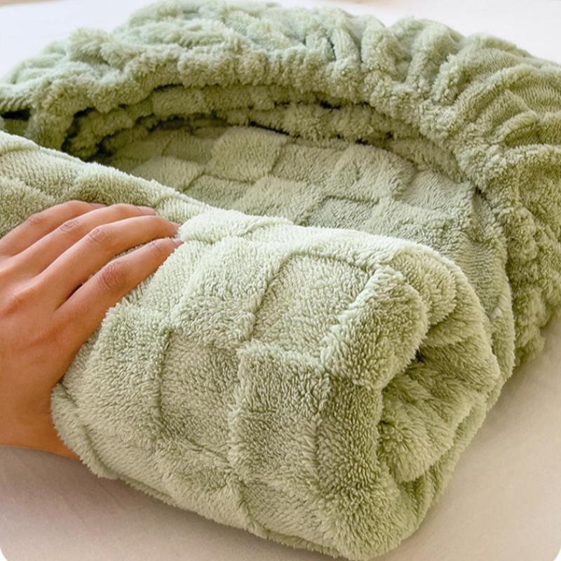 2026 Autumn/Winter Tafu Velvet Bed Sheet Warm and Soft Bed Sheet Furry Mattress Cover Solid Color Thickened Mattress Protective Cover