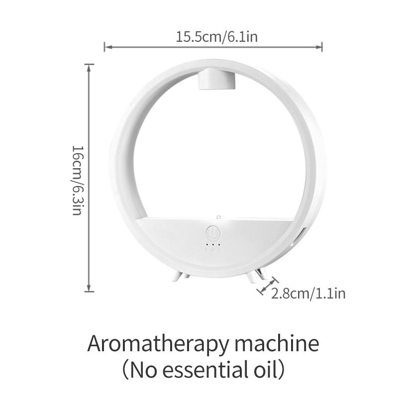 Cute Round Humidifier Aromatherapy Machine with LED Light Long-lasting Fragrance Aroma Diffuser Essential Oi Home Desktop Decor
