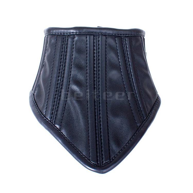 Lockable PU Leather Neck Collar Posture Restraints Roleplay Half/Full Face Mask Bondage Harness  Adult Game Sex Toys