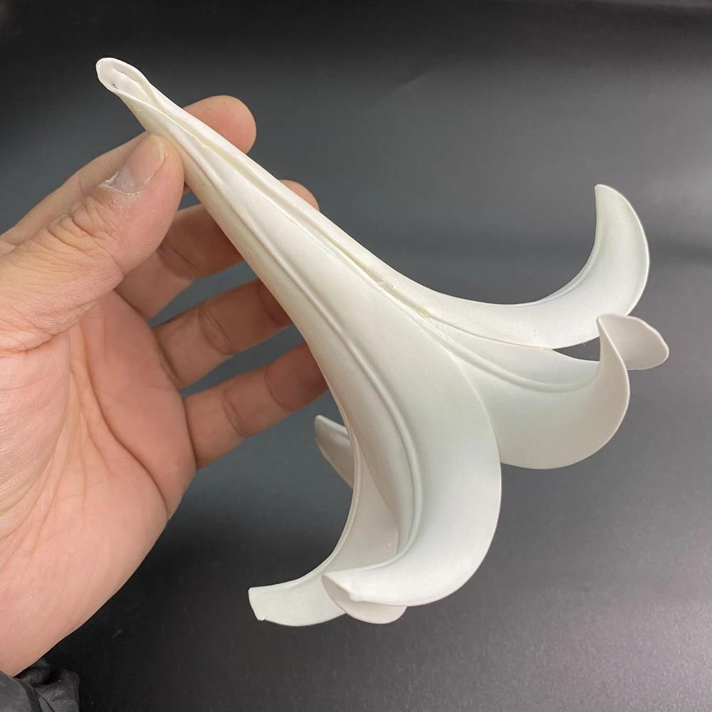 20Pc Artificial EVA White Lily Flower Head Wedding Ceiling Decoration Lilies Flowers Birthday Party Event Deco Hanging Ornaments