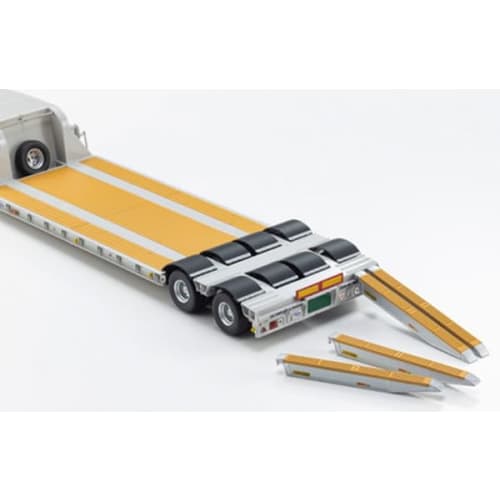 Kyosho Original 1/43 Scale Nippon Trex Heavy Equipment Transport Semi-Trailer, Gray, Finished Product