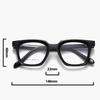 Cross Mirror Square Eyeframe Male Internet Celebrity Versatile Anti Blue Light Female Advanced Sensitivity TR90 Black Frame Can Be Paired With Myopia