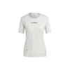 Adidas ULT T Shirts Women's Green Crew Neck Moderate Straight Fit HM4042