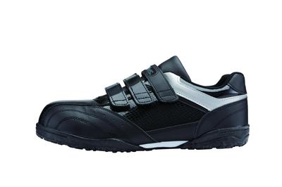 Safety Work Safety Oil [Xebec] Shoes, Shoes, 85404, Shoes, Resistant, Velcro, Wide, Black, 22.0cm