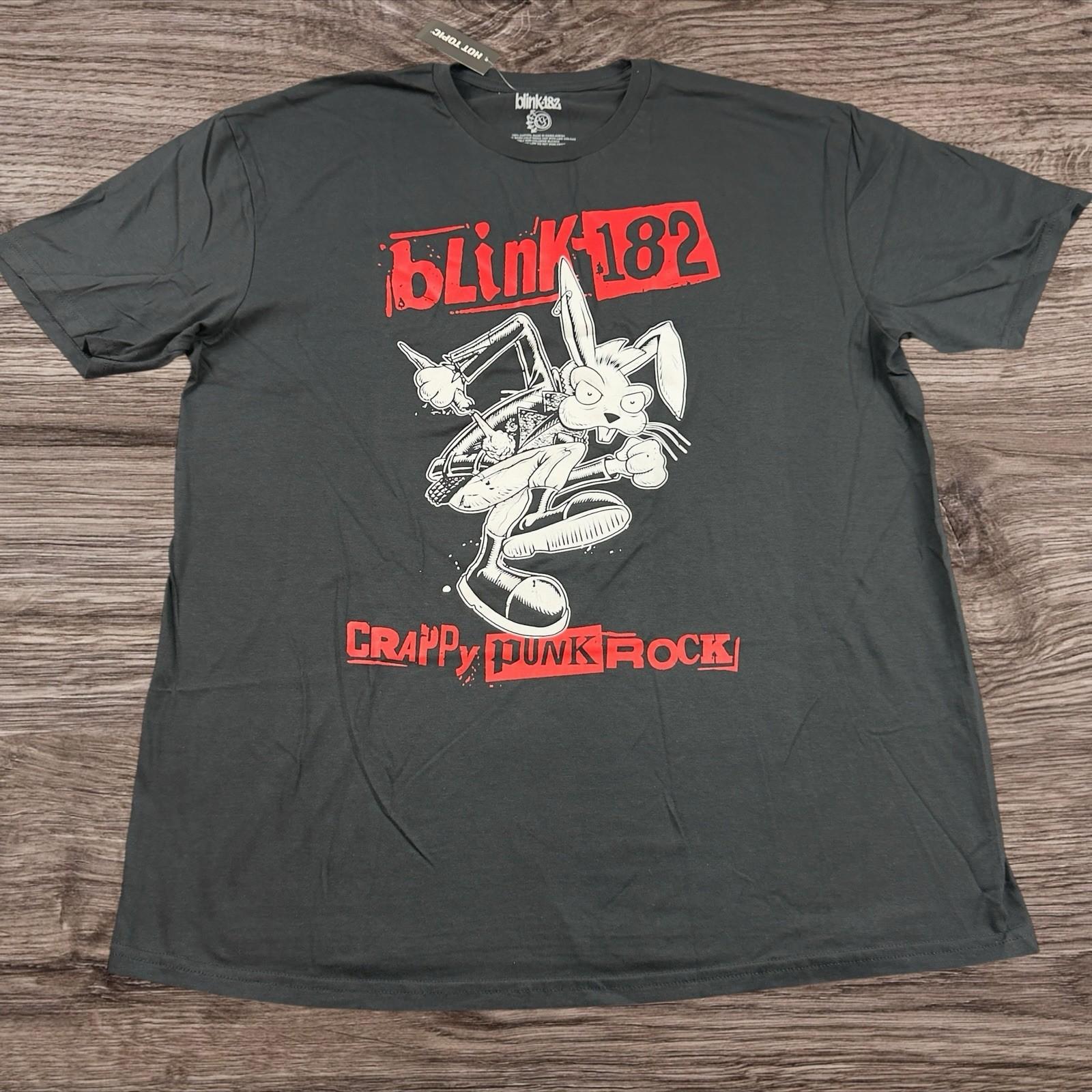 Blink-182 Crappy Punk Rock Graphic Adult Size X-Large Unisex T-Shirt XXXXL