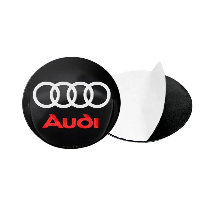 4pcs Car Wheel Center Hub Cap Logo Stickers Rim Cover Emblem Decal For Xmfk4 A1 A3 A4 A5 A6 A7 A8 Q2 Q3 Q5 Q7 Q8 S7 S8 S3 S4 RS5