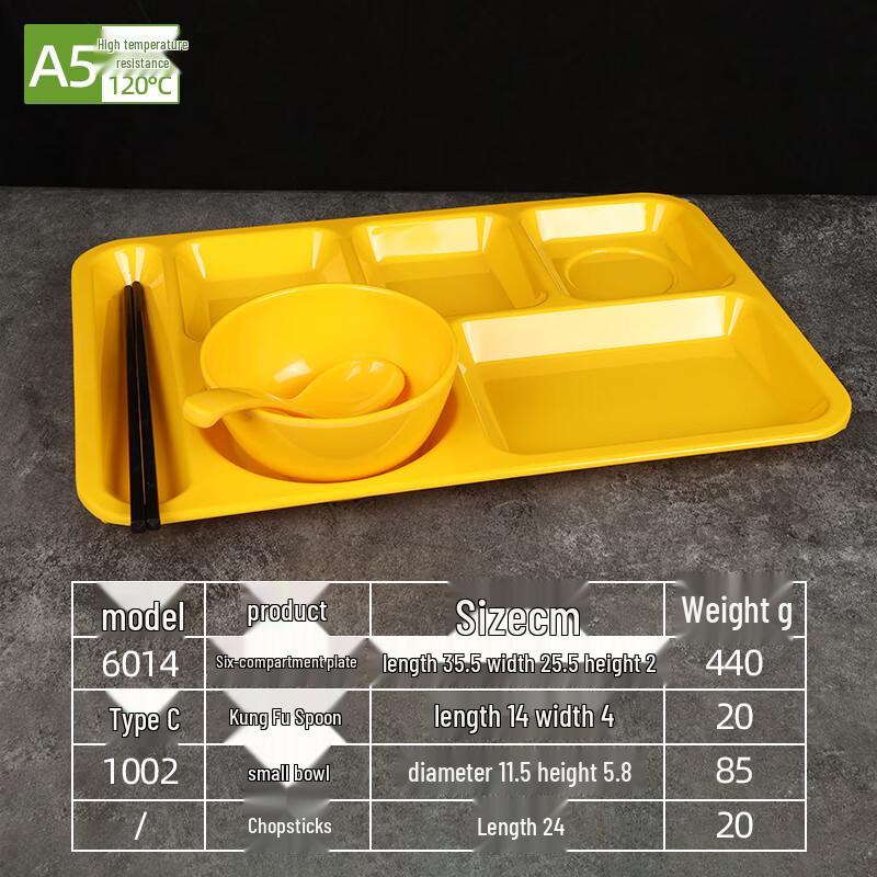 Melamine Compartmented Cafeteria Tray