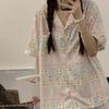 Japanese ins sweet pajamas women's summer short-sleeved shorts Hello Kitty suit student dormitory can wear loungewear outside