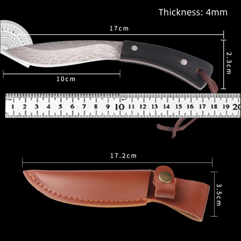 Nóż do trybowania ze stali nierdzewnej Noże kieszonkowe o wysokiej twardości Ostry profesjonalny tasak Utility Nóż wędkarski do grilla
