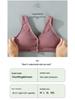 Adjustable Seamless Maternity Nursing Bra with Front Buckle - Plus Size Vest Style
