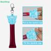 Cute Butterfly Keychain Hand Sanitizer Holder - Portable Travel Keychain Cap for Lipgloss and Balm