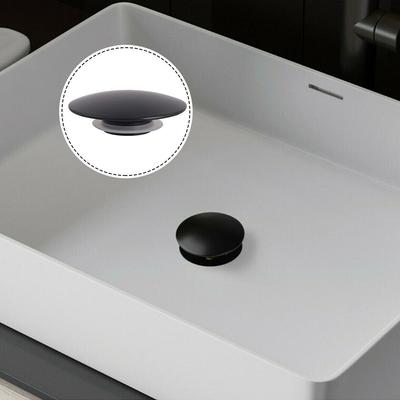 Tapón de Desagüe Click Clack Negro para Lavabo Reemplazo Perfecto para Lavabo de Baño