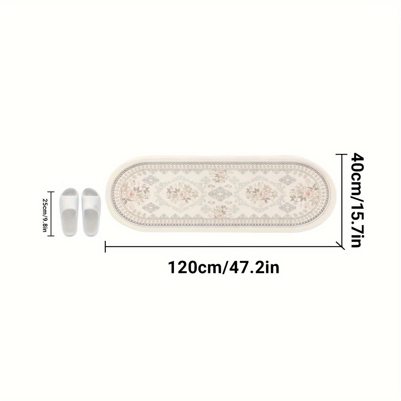 

VIKAMA Premium Vintage Carpet Rug For Bedroom Soft Bedside Rugs Long Floor Mat Doormat Living Room Carpet Bathroom Mat Home Deco 40X120CM (1.3X3.9FT
