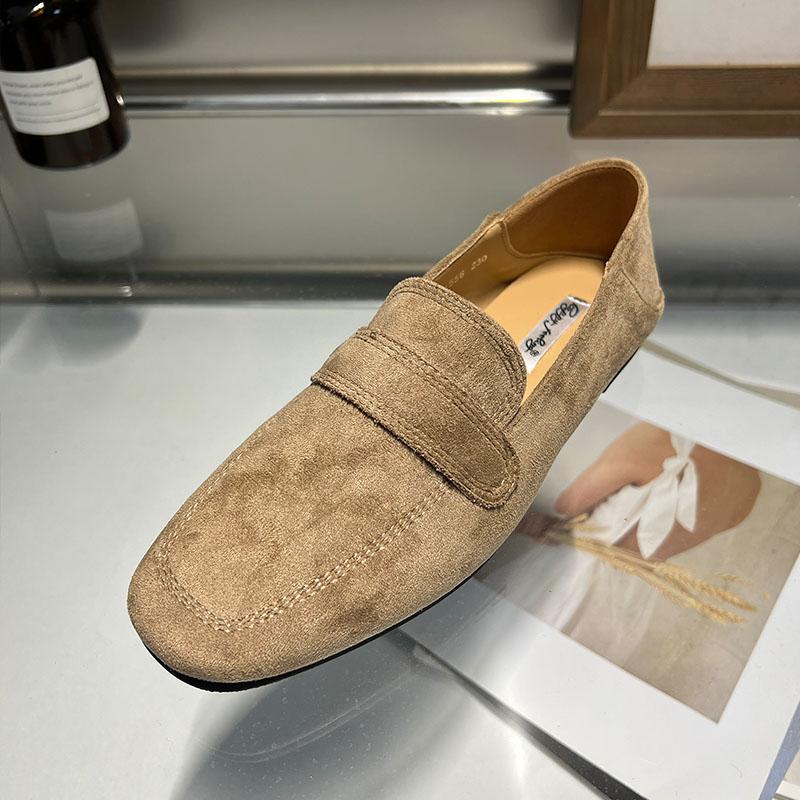 Soft Female Casual Footwear Flats with Shoes for Women Loafers Fashion Shallow Square Toe Ladies Flats Slip on Shoes