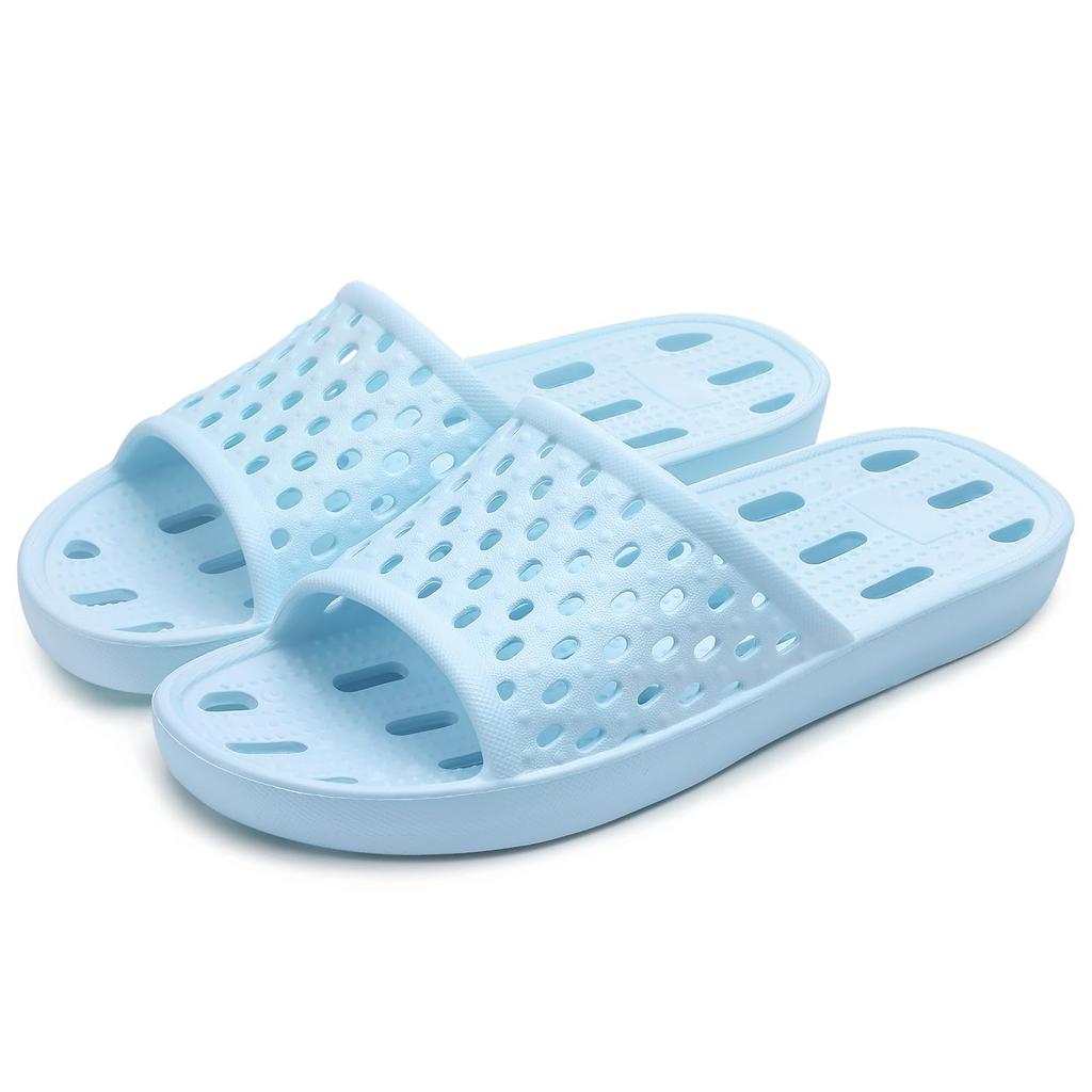 Fashion Comwarm Women Shower Shoes Non-Slip Quick Dry Shower Slippers Lightweight Pool Sandals with Drain Holes For Beach Bathroom Gym