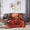 Home Alone Merry Christmas Blanket For Couch Chair Sofa Bed Decorative Flannel Bedspread Bed Cover