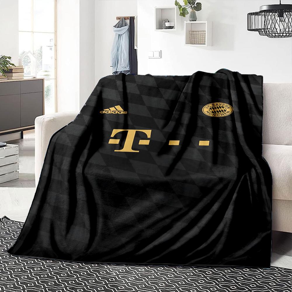Coperte con Maglia del Bayern Monaco in Flanella Stampata Traspirante Calda per Casa Ufficio Copriletti 0708a121