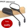 Suzuki Motorcycle EN125 Rearview Mirror for Haojue HJ125, Diamond Leopard, Rui Shuang 150.