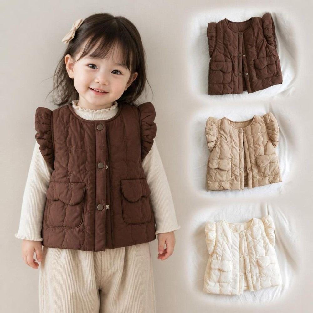 Cotton Padded Baby Cardigan Coat Flying Sleeve Toddler Padded Jacket Winter
