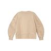 Timberland Solid Color Crew Neck Long Sleeve Pullover Sweatshirt Women Tops Beige A5NQQ-DH4