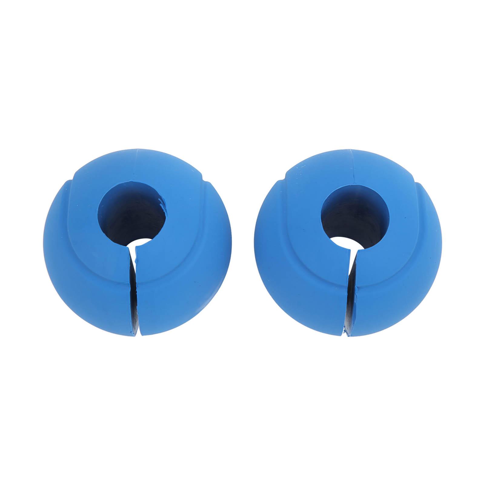 

1 Pair of Barbell Dumbbell Curved Bar Grip Round Spherical Silicone Non Slip Thickened Grip for Massive Arm and Muscle Building
