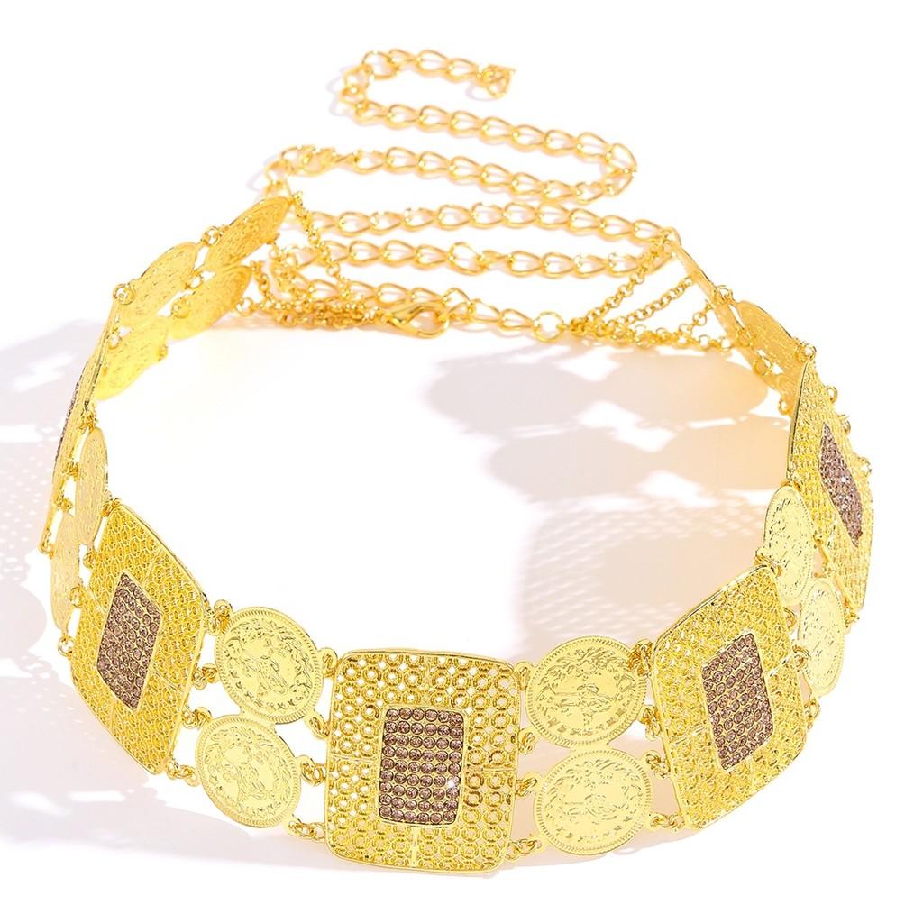 

Fashion Waist Women Chain Hollow Geometric Alloy Construction And Stylish Look